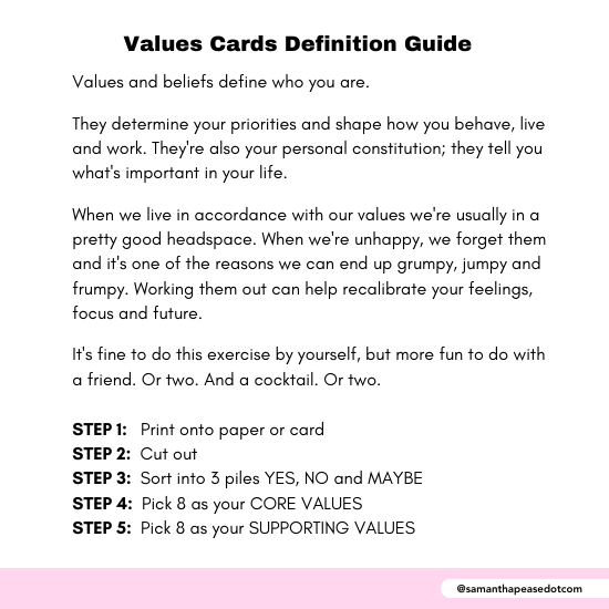 Values Cards